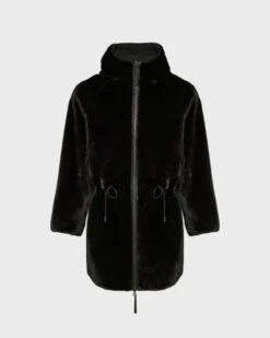 Parka Longue Réversible En Tissu Technique Déperlant Avec Fourrure De Vison -yves salomon boutique 26WHM30292A22XC99 10