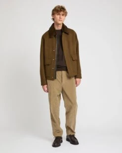 Veste En Tissu Double Face Laine Et Cachemire Avec Col Amovible En Fourrure De Vison -yves salomon boutique 26WHV02267B12GB3197 2 fd619dea 1359 4a2d bc37 c40ae84ce33d