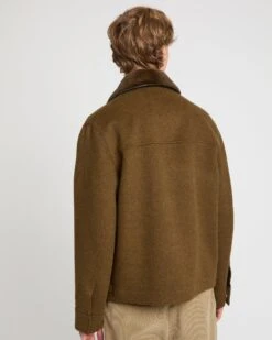 Veste En Tissu Double Face Laine Et Cachemire Avec Col Amovible En Fourrure De Vison -yves salomon boutique 26WHV02267B12GB3197 3 0623cd57 d18c 461a a060 78d3404ae4be