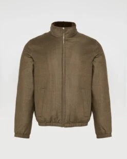 Veste En Tissu Loro Piana Avec Col En Vison -yves salomon boutique 26WHV03965LSVEB3211 8