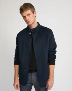 Blazer En Tissu Double Face Laine Et Cachemire