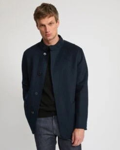 Blazer En Tissu Double Face Laine Et Cachemire -yves salomon boutique 26WHV04475B12WA7033 4