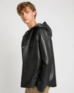 Veste à Capuche En Cuir D'agneau Doublé Flanelle Motif Pied-de-poule -yves salomon boutique 26WHV20074APTIB3237 3 45f739ab 1210 4e8d b4da dee43216b02a