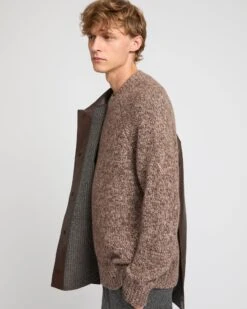 Veste Style Surchemise En Cuir D'agneau Doublé Flanelle Motif Pied-de-poule -yves salomon boutique 26WHV20272APTIB3236 4 230b9d02 99e0 4aa3 a639 b5cba63e671f