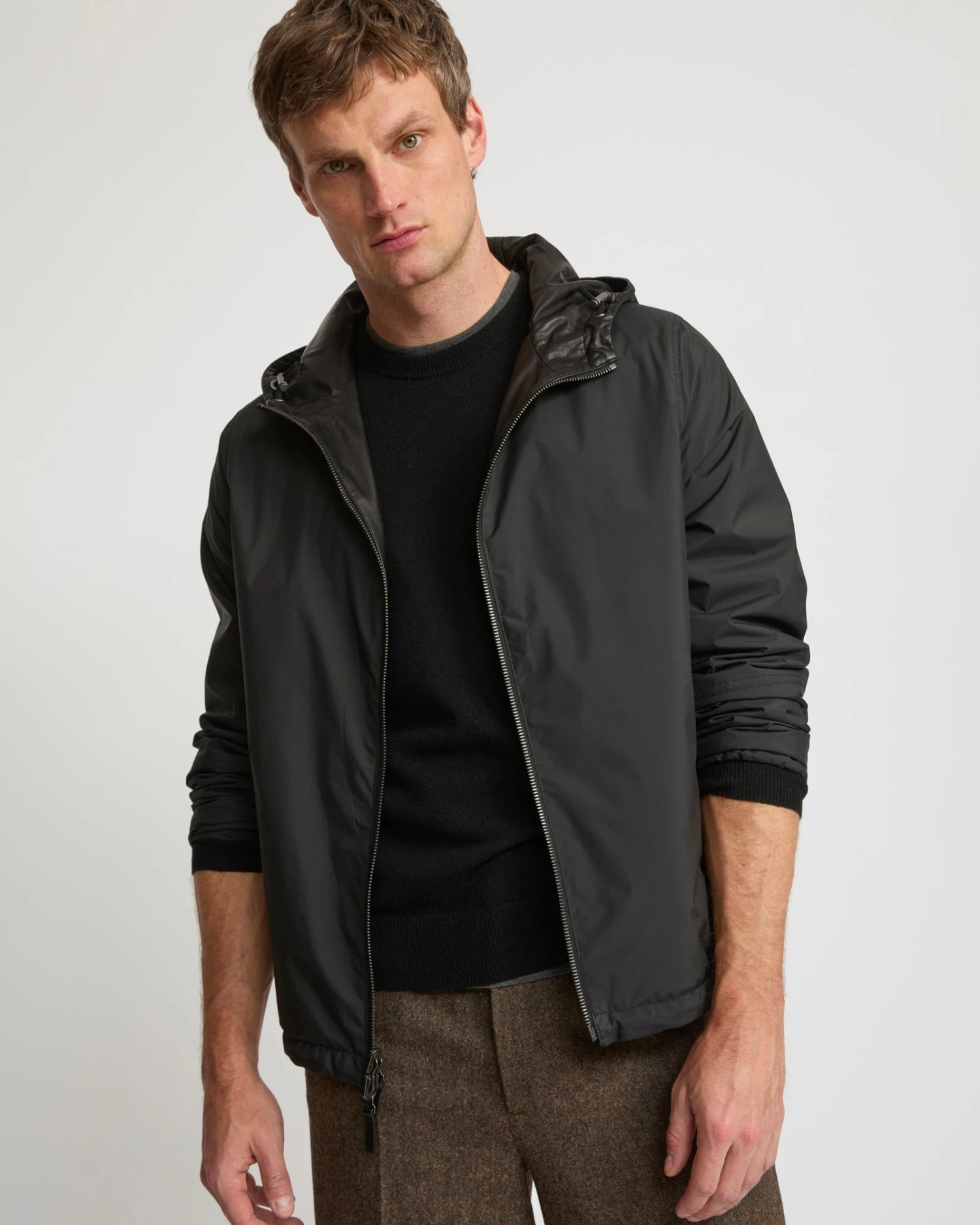 Hoody En Cuir De Baby Calf Réversible 4 Hoody En Cuir De Baby Calf Réversible – Image 2