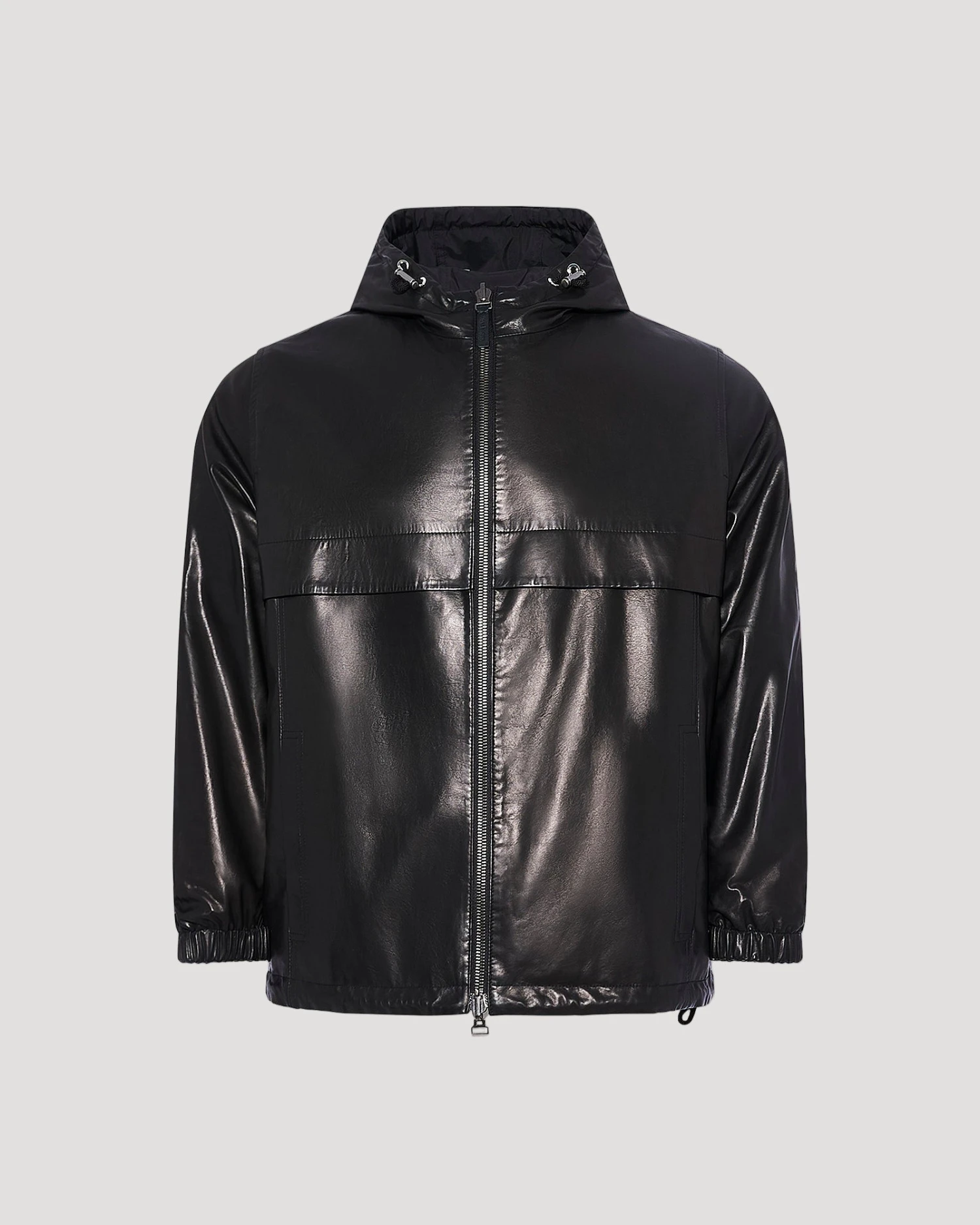 Hoody En Cuir De Baby Calf Réversible 8 Hoody En Cuir De Baby Calf Réversible – Image 6