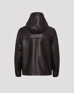 Hoodie En Peau Lainée D'agneau Mérinos -yves salomon boutique 26WHV60170MSISA2033 10