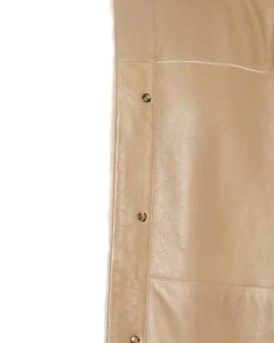 Surchemise En Peau Lainée D'agneau Mérinos Cotelée -yves salomon boutique 26WHV60275MECOA8201 11