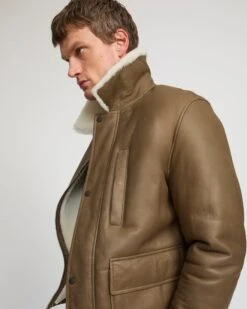 Veste En Peau Lainée D'agneau Silky