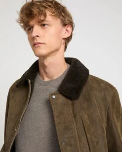 Veste En Peau Lainée D'agneau Et Cuir Cotelé 11 Veste En Peau Lainée D'agneau Et Cuir Cotelé -yves salomon boutique 26WHV60871MSCOA2108 3 e97a40b4 4828 4bd4 80ce 203a70d983e1