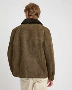 Veste En Peau Lainée D'agneau Et Cuir Cotelé 13 Veste En Peau Lainée D'agneau Et Cuir Cotelé -yves salomon boutique 26WHV60871MSCOA2108 5 64b519f5 c951 4f70 a2c3 e22dbfabedc7