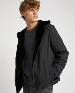 Blouson à Capuche Réversible En Fourrure De Vison Et Tissu Technique 12 Blouson à Capuche Réversible En Fourrure De Vison Et Tissu Technique -yves salomon boutique 26WHV90070VLNYC99 3 6a8a4cb9 1417 4eb9 b5bd b7fce242774d