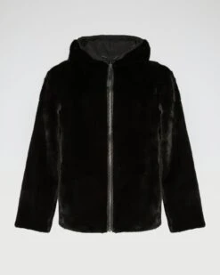 Blouson à Capuche Réversible En Fourrure De Vison Et Tissu Technique 15 Blouson à Capuche Réversible En Fourrure De Vison Et Tissu Technique -yves salomon boutique 26WHV90070VLNYC99 8