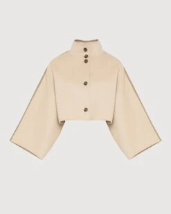 Veste Cape Cropped En Lainage Cachemire Double Face 16 Veste Cape Cropped En Lainage Cachemire Double Face -yves salomon boutique 26WYC03142CATLA2122 9