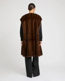 Cape Ceinturée En Fourrure De Vison Long Poils -yves salomon boutique 26WYC30799VFLXLUNA 4 6e0a3d85 b4be 41ea 80c4 7151744cefc4