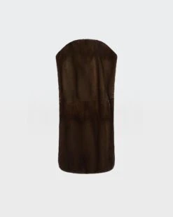 Cape Ceinturée En Fourrure De Vison Long Poils -yves salomon boutique 26WYC30799VFLXLUNA 10