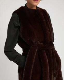 Gilet Long Sans Manche En Fourrure De Vison -yves salomon boutique 26WYG34625VMLXA6074 3 a902acb4 0d31 4b02 bce7 40a133badade