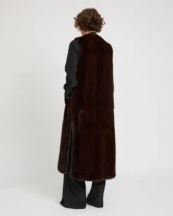 Gilet Long Sans Manche En Fourrure De Vison -yves salomon boutique 26WYG34625VMLXA6074 5 a07b49c6 d0c9 4a30 bf0e c8f35b322304