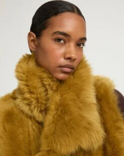 Gilet Long Réversible En Agneau Toscane -yves salomon boutique 26WYG92175TOSXA4071 3