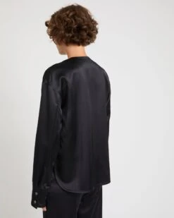 Blouse En Satin Lourd De Laine -yves salomon boutique 26WYH00866SALAC99 3 0a434d19 55b2 4b12 92b5 56d33df0a896