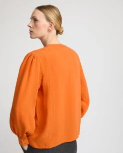 Chemise En Crêpe De Soie -yves salomon boutique 26WYH05062CRSOA4012 3