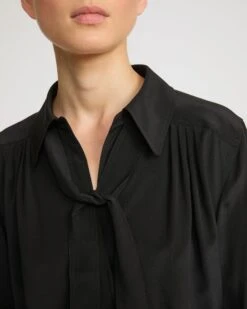 Blouse En Crêpe De Soie Légère -yves salomon boutique 26WYH05262CRCHC99 3