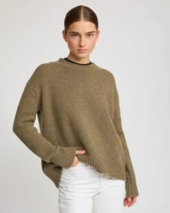 Pull Regular En Maille Cachemire