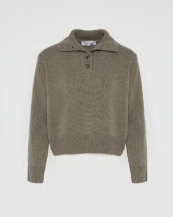 Pull Col Montant En Maille -yves salomon boutique 26WYH51453MA6WB3084 9