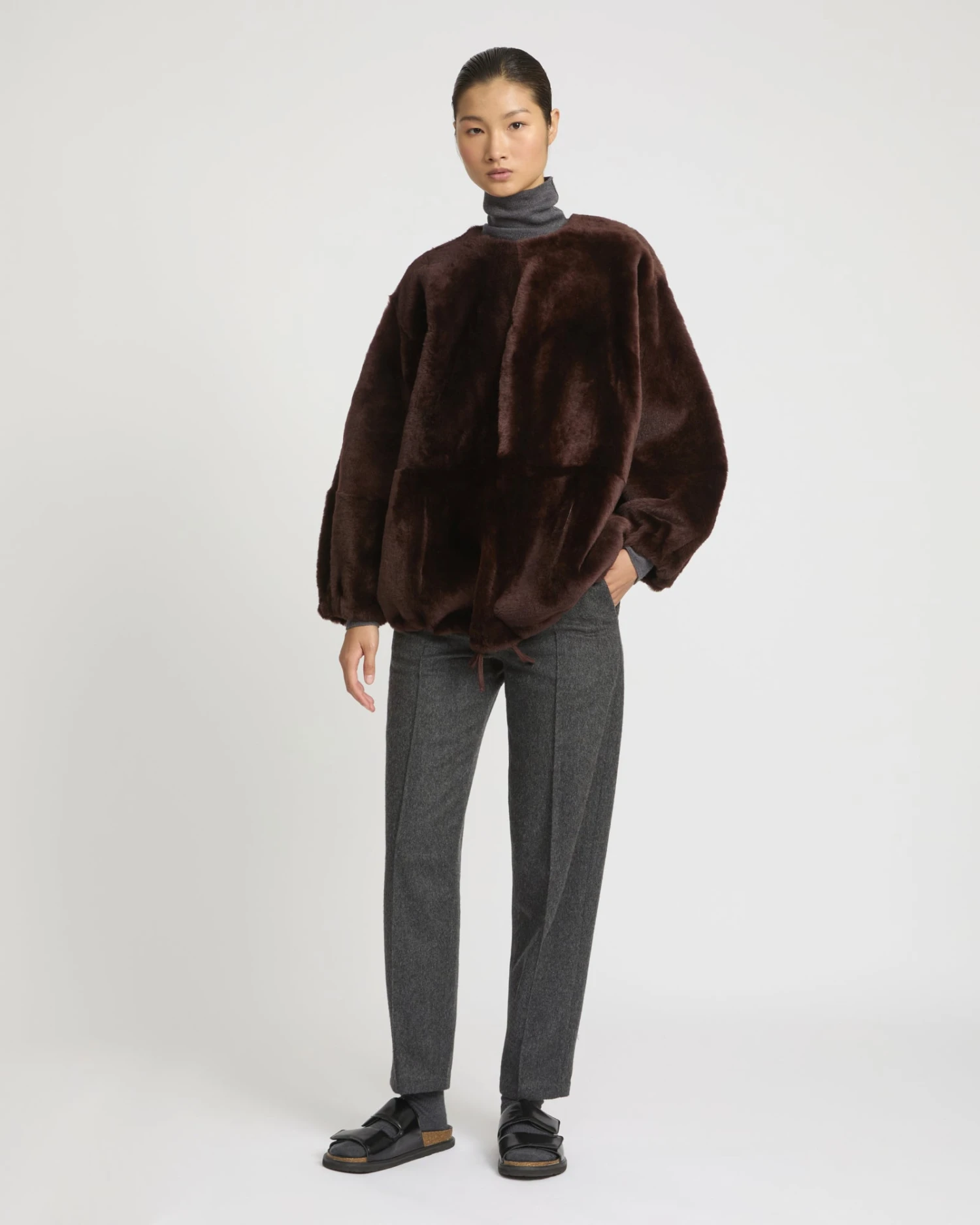 Sweat En Peau Lainée D'agneau 4 Sweat En Peau Lainée D'agneau – Image 2