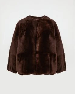 Sweat En Peau Lainée D'agneau 10 Sweat En Peau Lainée D'agneau -yves salomon boutique 26WYH62170MERLA6074 8