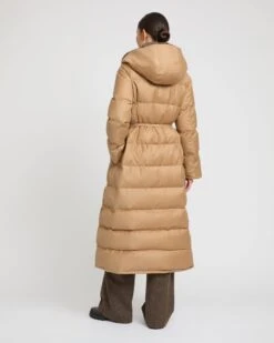 Manteau Doudoune Long Ceinturé En Tissu Flanelle Loro Piana Et Fourrure De Vison -yves salomon boutique 26WYM02025WO2WA2026 5 8ea9699e 05e2 4d18 b085 58c0391d71fd