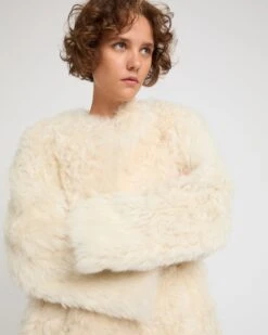 Manteau Extra Long En Peau Lainée D'agneau Toscane -yves salomon boutique 26WYM60030TOSXA1006 3 cdcb5174 d0e9 4abf aabe 04288c3e620b