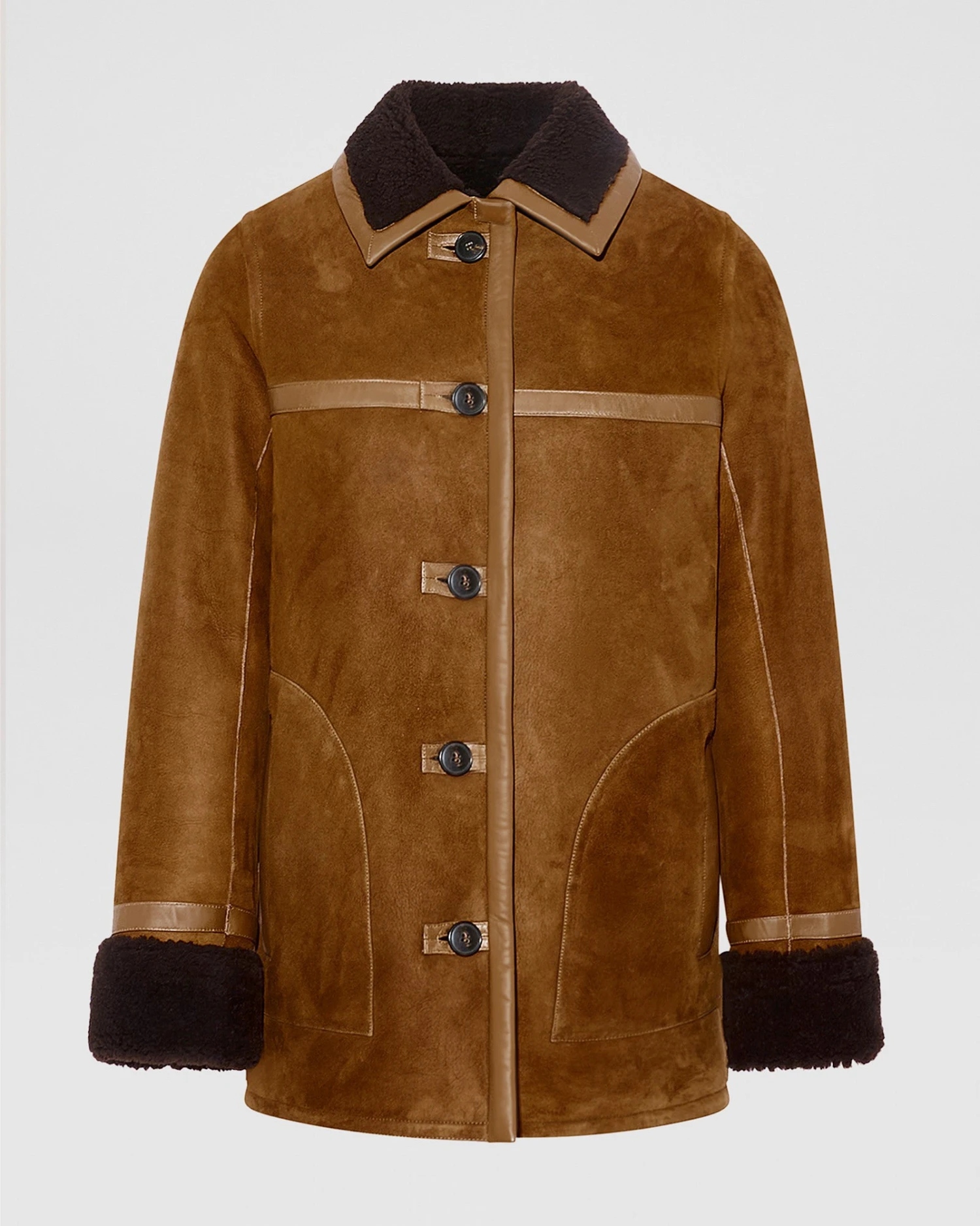 Manteau Canadienne En Agneau Mérinos Suède 8 Manteau Canadienne En Agneau Mérinos Suède – Image 6