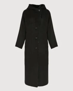 Manteau En Lainage Cachemire Double Face Et Fourrure De Vison -yves salomon boutique 26WYM93130CAVIC99 9