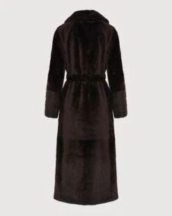 Manteau Long Réversible En Peau Lainée D'agneau Lacon -yves salomon boutique 26WYM93530MERLA2009 10