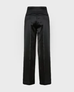 Pantalon Large En Satin Lourd De Laine -yves salomon boutique 26WYP009XXSALAC99 9