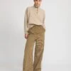 Pantalon Large En Velours Corduroy 1 Pantalon Large En Velours Corduroy -yves salomon boutique 26WYP011XXTICOA8201