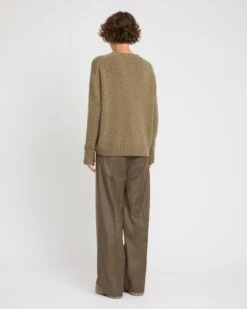 Pantalon Ample à Taille élastique En Tissu Flanelle -yves salomon boutique 26WYP040XXWO2WA9127 3 4fd6fd31 f04a 4f88 be5c f2266d960901