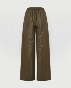 Pantalon Ample à Taille élastique En Tissu Flanelle -yves salomon boutique 26WYP040XXWO2WA9127 9