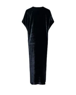 Robe Drapée En Velours Fluide -yves salomon boutique 26WYR03630LIVEC99 10