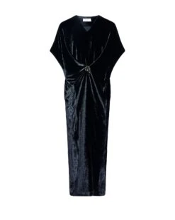 Robe Drapée En Velours Fluide -yves salomon boutique 26WYR03630LIVEC99 9 04a40d25 b090 430d b0e1 5d4342abdb0a