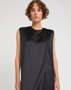 Robe Longue En Satin Lourd De Laine -yves salomon boutique 26WYR04140SALAC99 3 58d8468e 4d68 463a b8dd 9f58dc4d363e