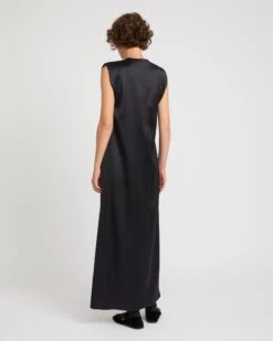 Robe Longue En Satin Lourd De Laine -yves salomon boutique 26WYR04140SALAC99 4 76256eeb 58e8 4ba6 8de3 9d251b7a72e4