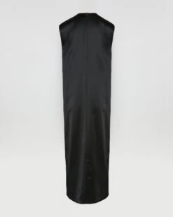 Robe Longue En Satin Lourd De Laine -yves salomon boutique 26WYR04140SALAC99 9
