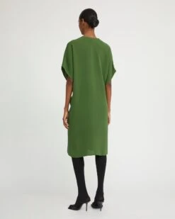 Robe Drapée En Crêpe De Soie -yves salomon boutique 26WYR04508CRSOA8194 5