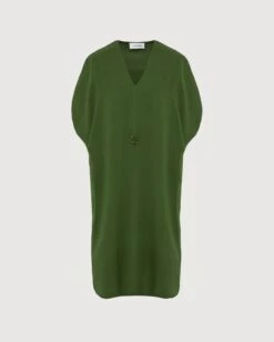 Robe Drapée En Crêpe De Soie -yves salomon boutique 26WYR04508CRSOA8194 9