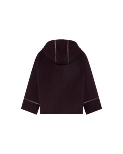 Veste à Capuche En Lainage Cachemire Double Face -yves salomon boutique 26WYV02161CATLB3196 10