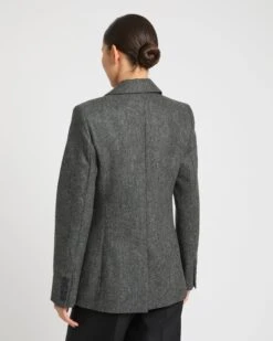 Veste Tailleur En Flanelle -yves salomon boutique 26WYV03070TIFLA9082 3 3e2a3789 5b4e 4ca2 b0ac 8c06929964fc