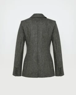 Veste Tailleur En Flanelle -yves salomon boutique 26WYV03070TIFLA9082 9