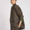 Veste Tailleur Oversized En Flanelle -yves salomon boutique 26WYV03273TIFLA2259
